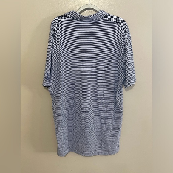 Polo Golf Ralph Lauren Men’s Large Blue Striped Polo - Picture 2 of 7